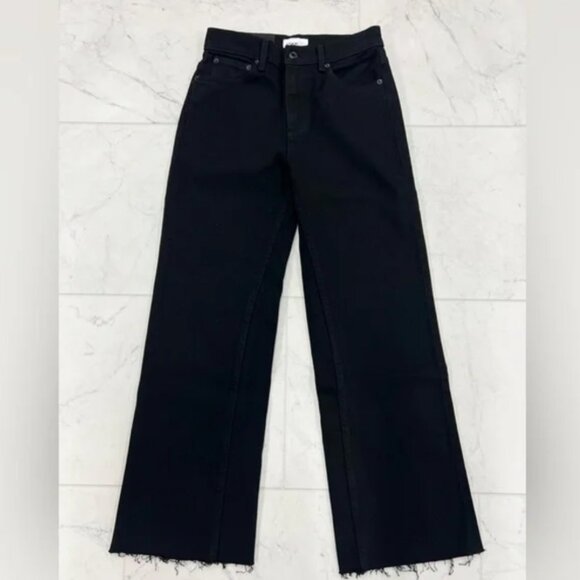 ASKK NY Crop Slim Wide Leg Jeans In Resin Size 28 - Picture 2 of 8